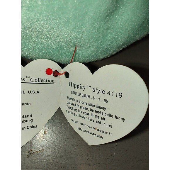 Ty Original Beanie Baby Hippity 4th Gen Tag 1996 PVC Pellets Fast Shipping USA - Picture 3 of 15